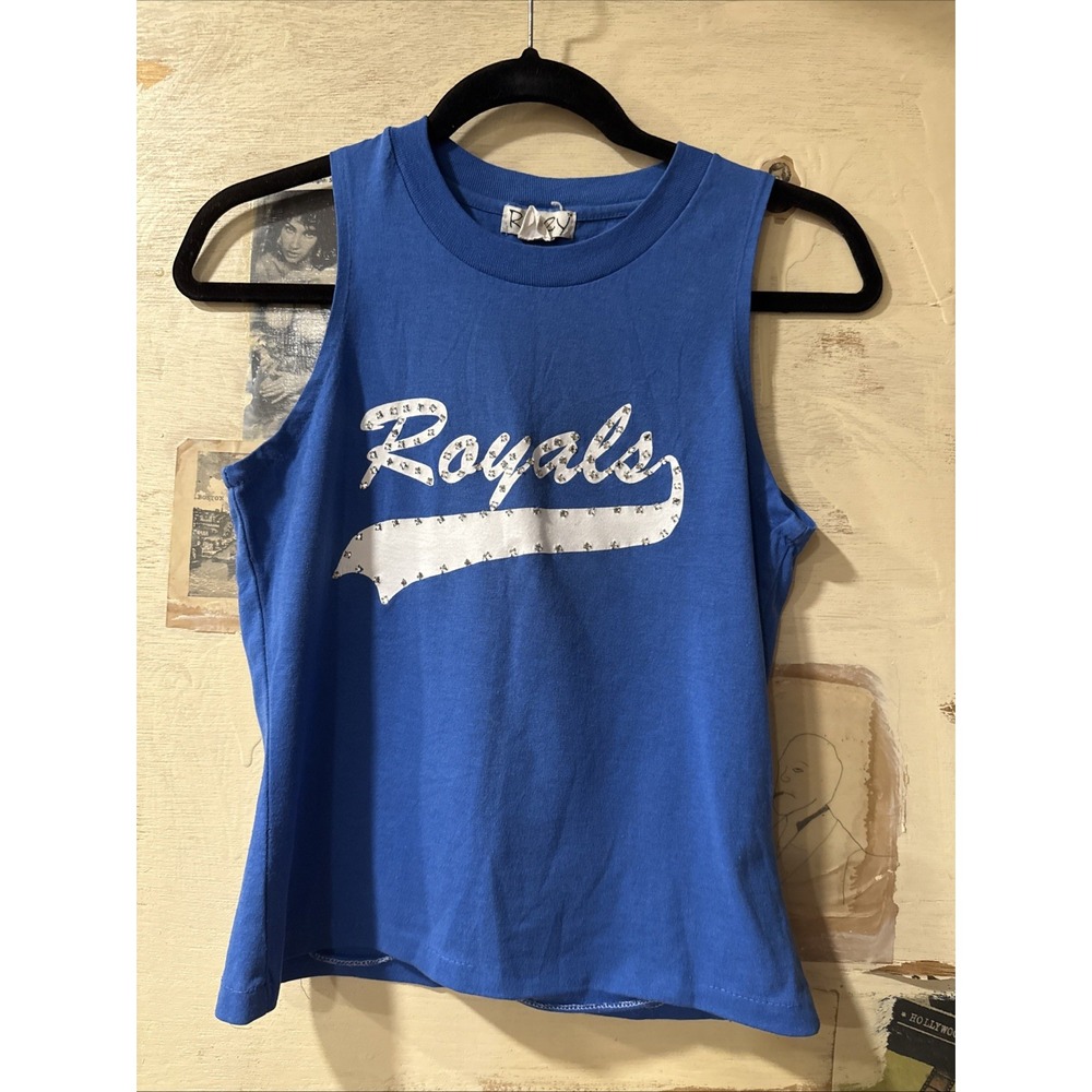 Vintage Riley 1880 Royals Rhinestone Baseball Tank Top‎